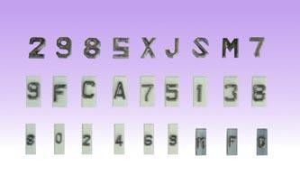 Gli indicatori radiografici di identificazione dei raggi x degli accessori conducono i numeri delle lettere per le figure colte